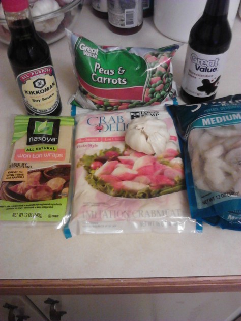 Ingredients ready to cook 